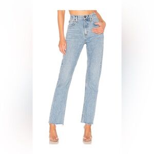 Agolde Cherie High Rise Straight Jean in Merit